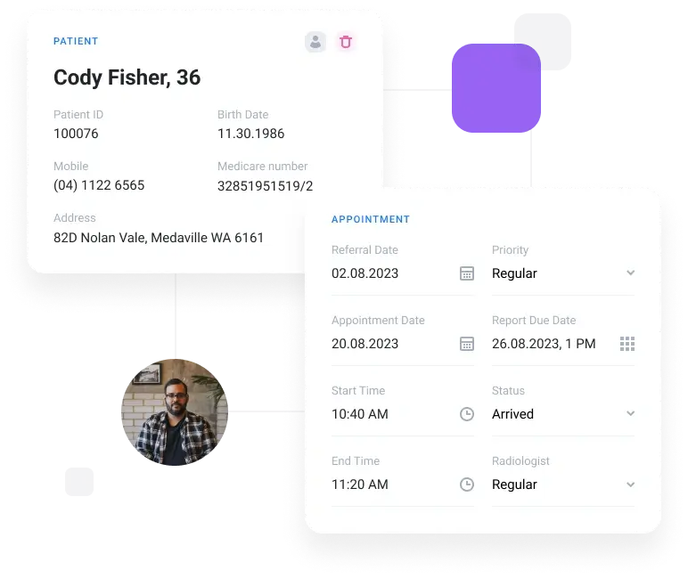 Scheduling workflow in QUBS Australian RIS platform